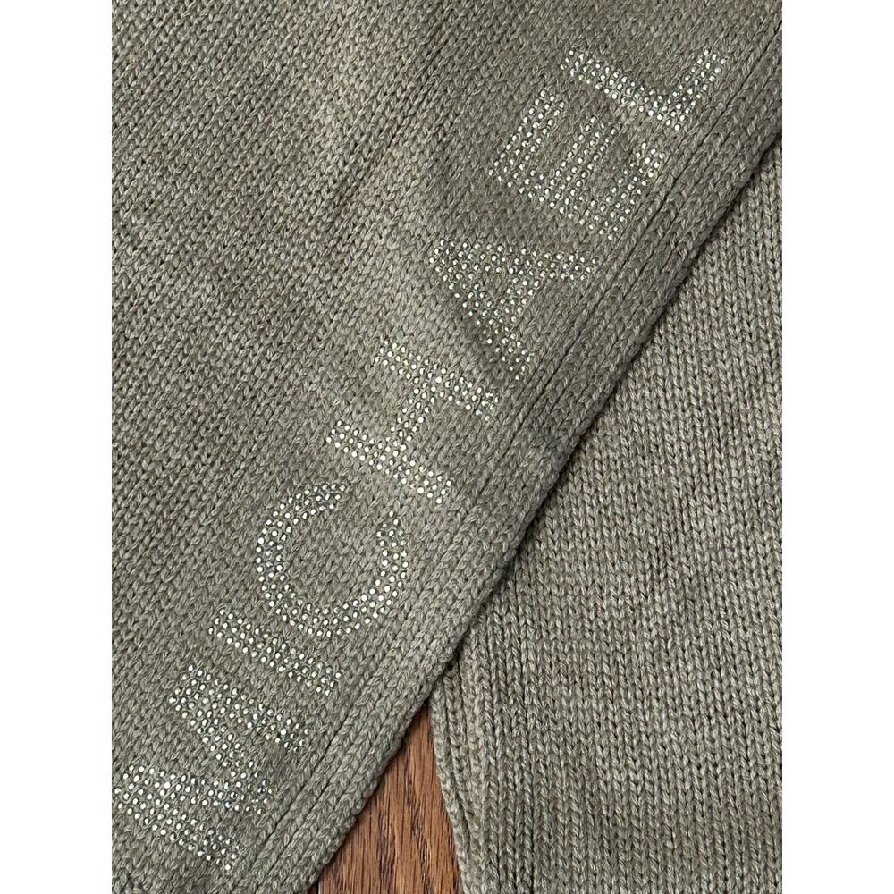 Michael Kors Knitted Scarf Camel Gold Studded Logo One Size New with tags‎ - Picture 3 of 4
